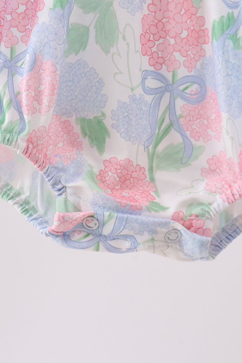 Pearl Accent Hydrangea Bubble Romper