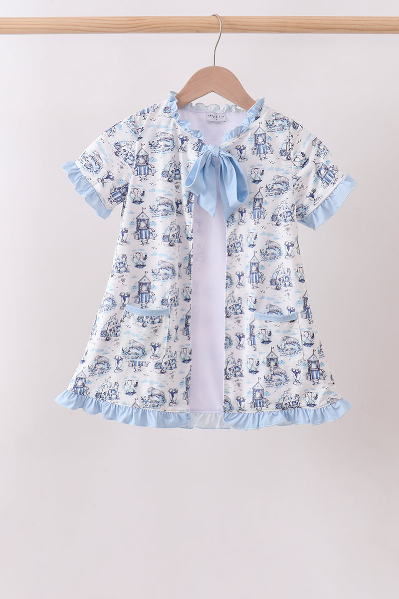 Blue Beach UPF 50+ Swim Cover-Up