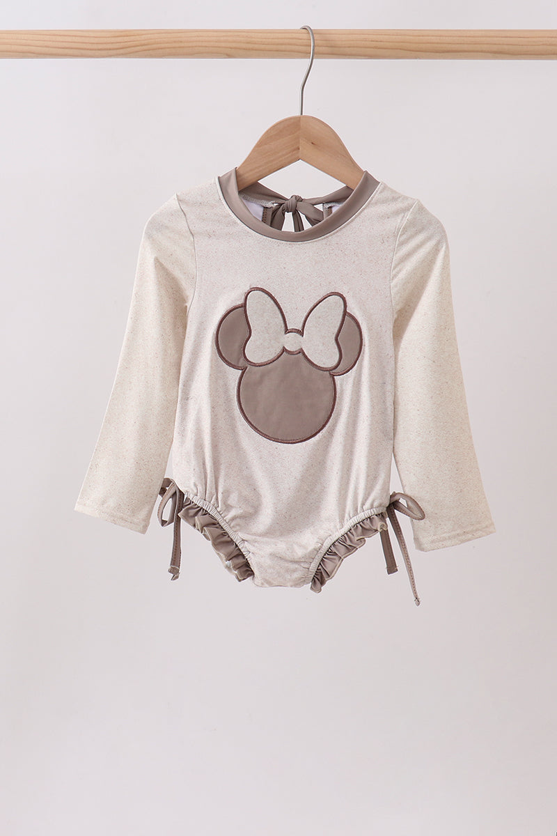 Khaki Character UPF 50+ Rash Guard Swimwear