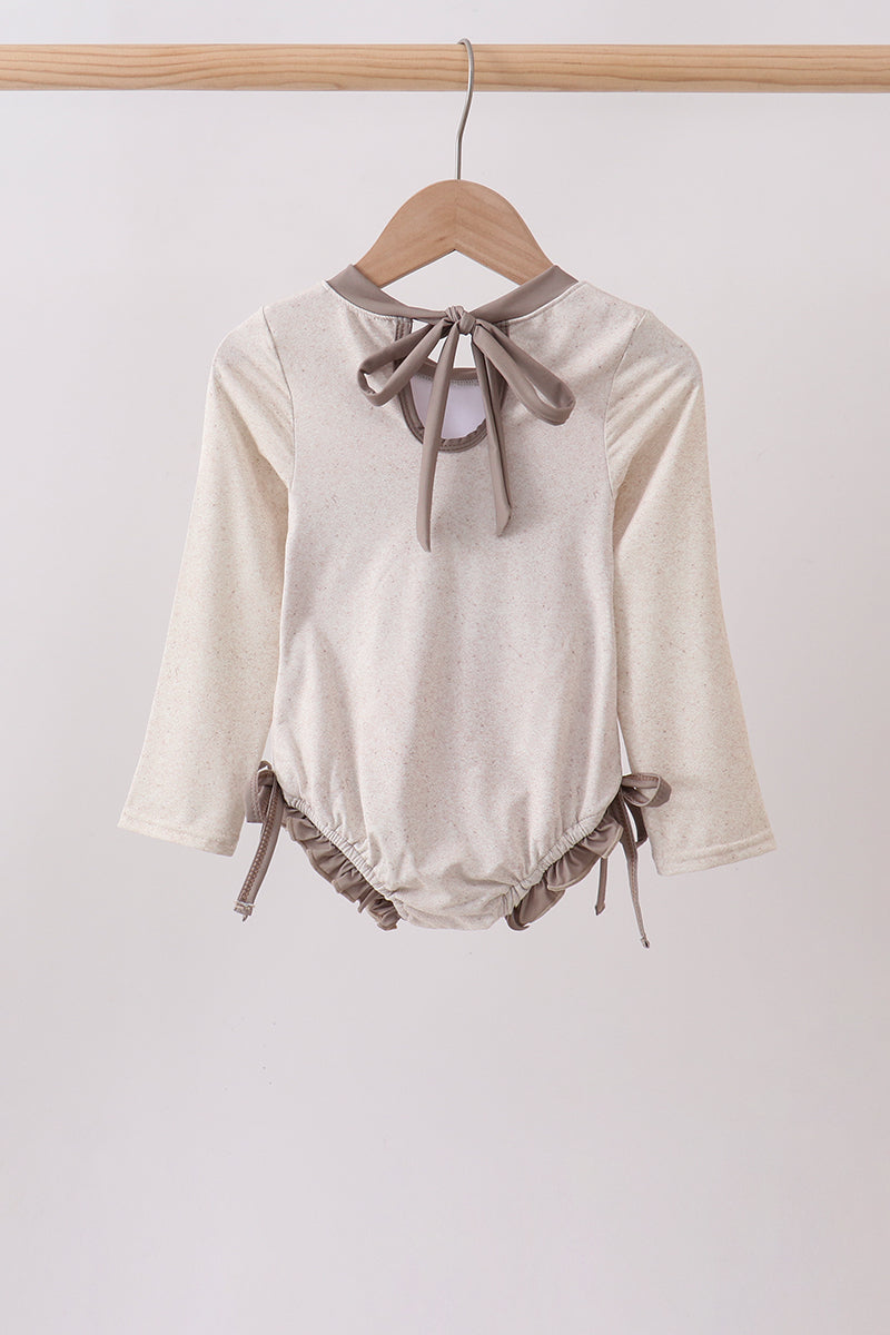 Khaki Character UPF 50+ Rash Guard Swimwear
