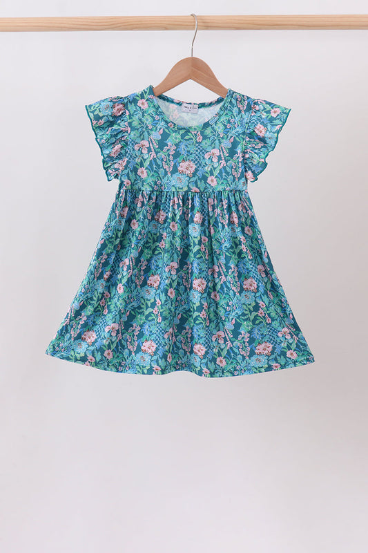 Lily Floral Dress – Sweet Girls Everyday Floral Dress