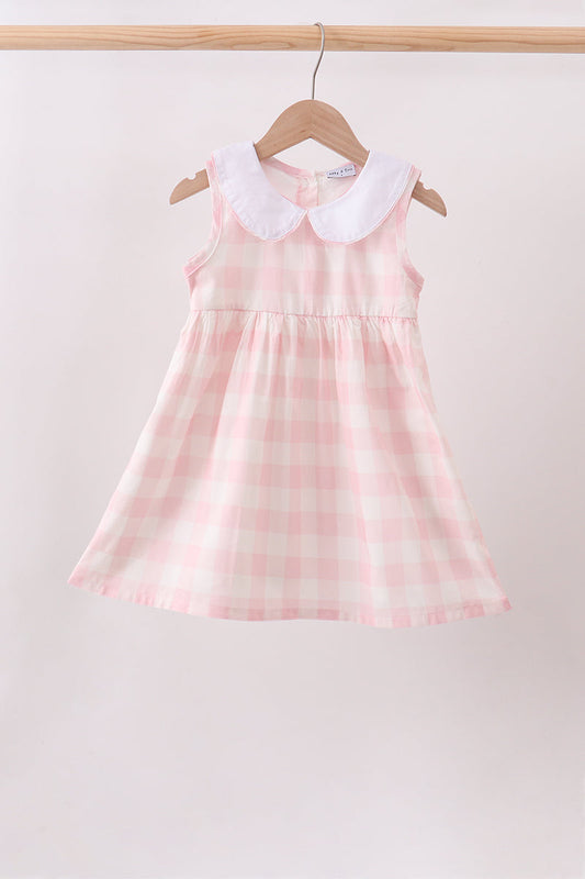 Pink Gingham Dress – Classic Girls Everyday Dress