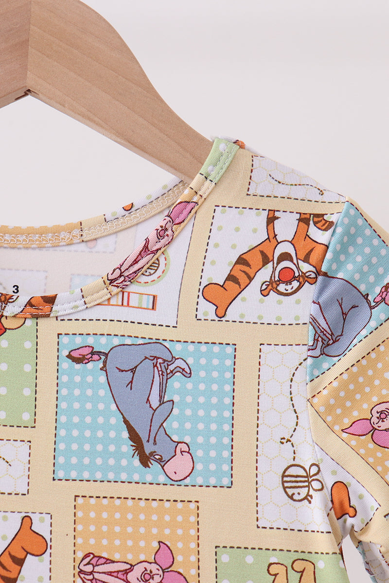Yellow Winnie the Pooh Bamboo Dress – Girls Soft Bamboo Character Dress