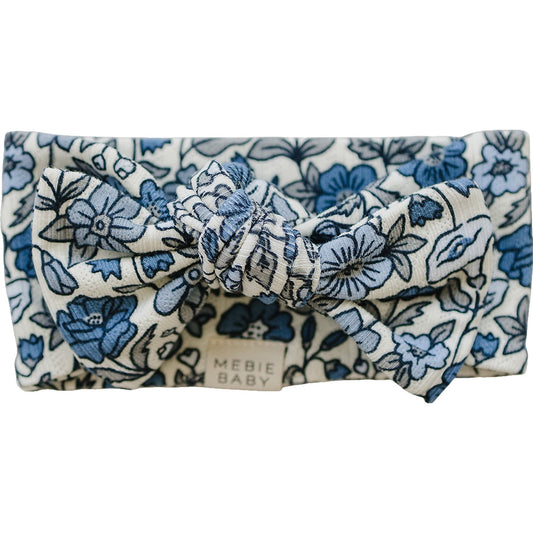 Bluebell Pointelle Bamboo Head Wrap by Mebie Baby
