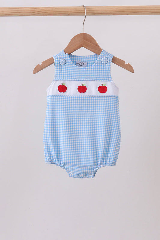 Blue Apple Smocked Bubble - Adorable Baby Girl Style