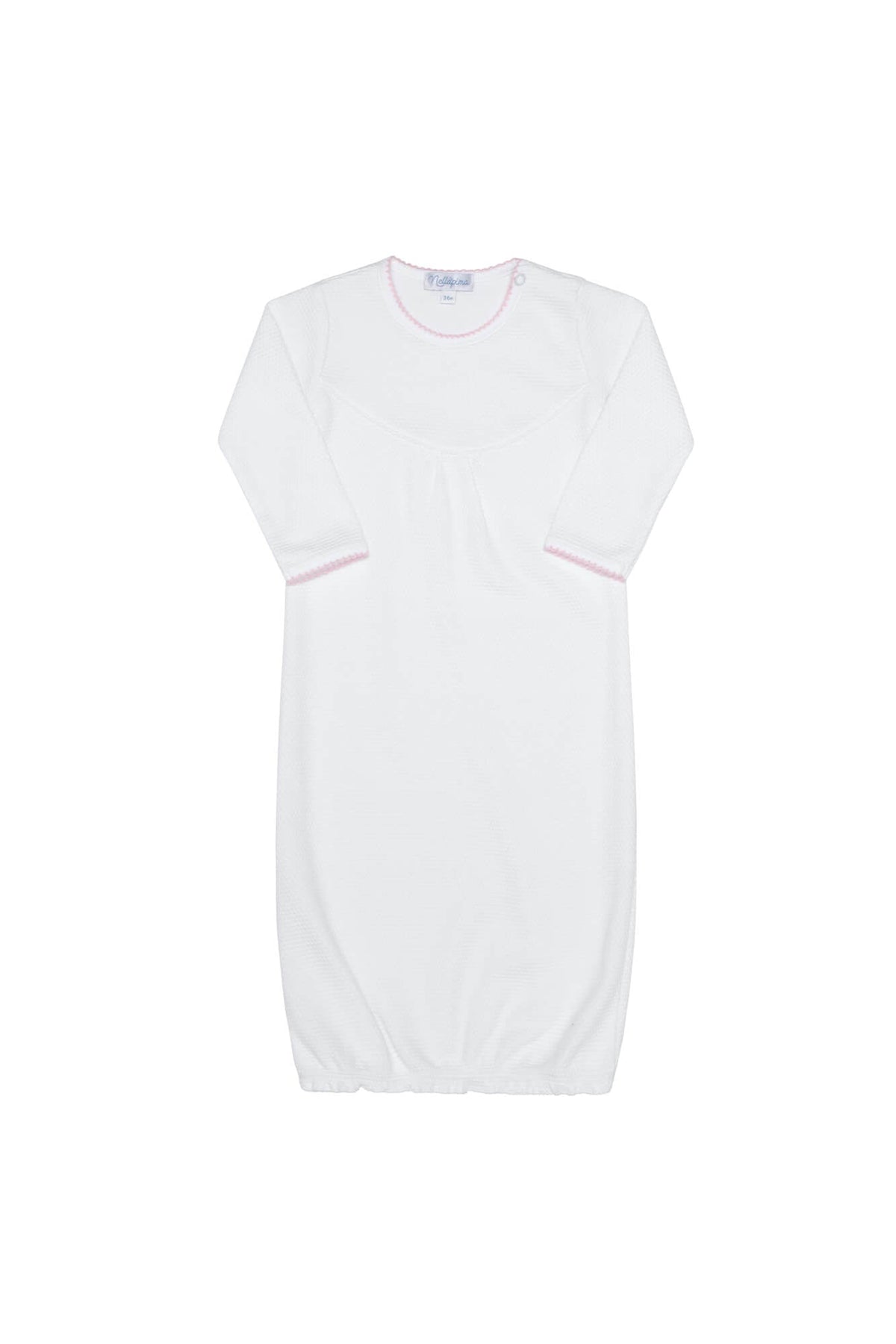 White Bubble Baby Gown - Soft & Sweet Baby Essential