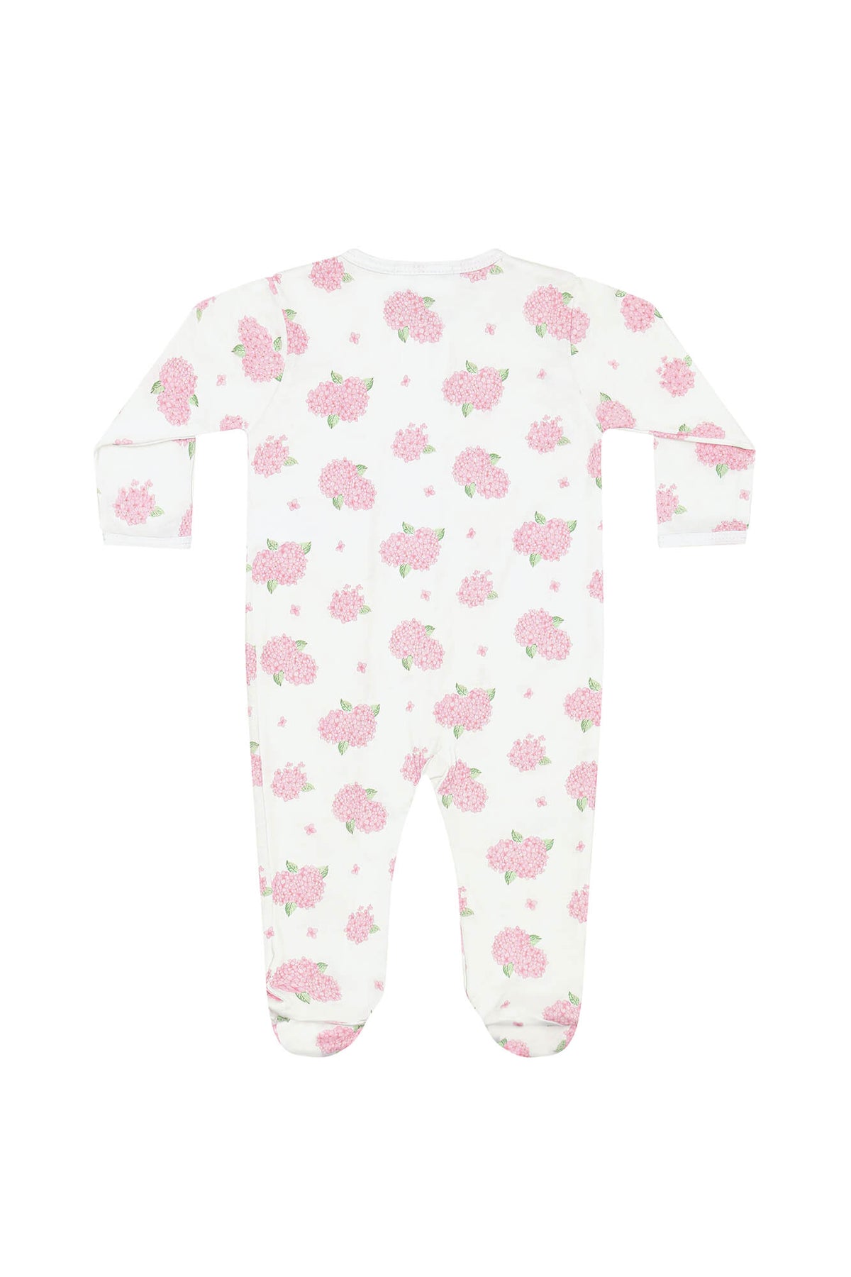 Hydrangeas Zipper Footie