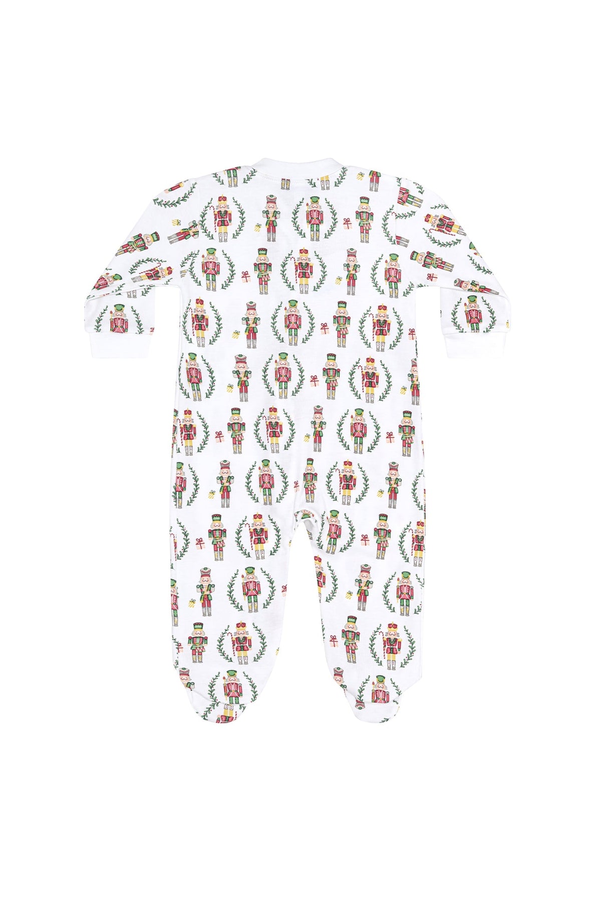 Christmas Nutcrackers Zipper Footie - Cozy Holiday Sleepwear for Baby