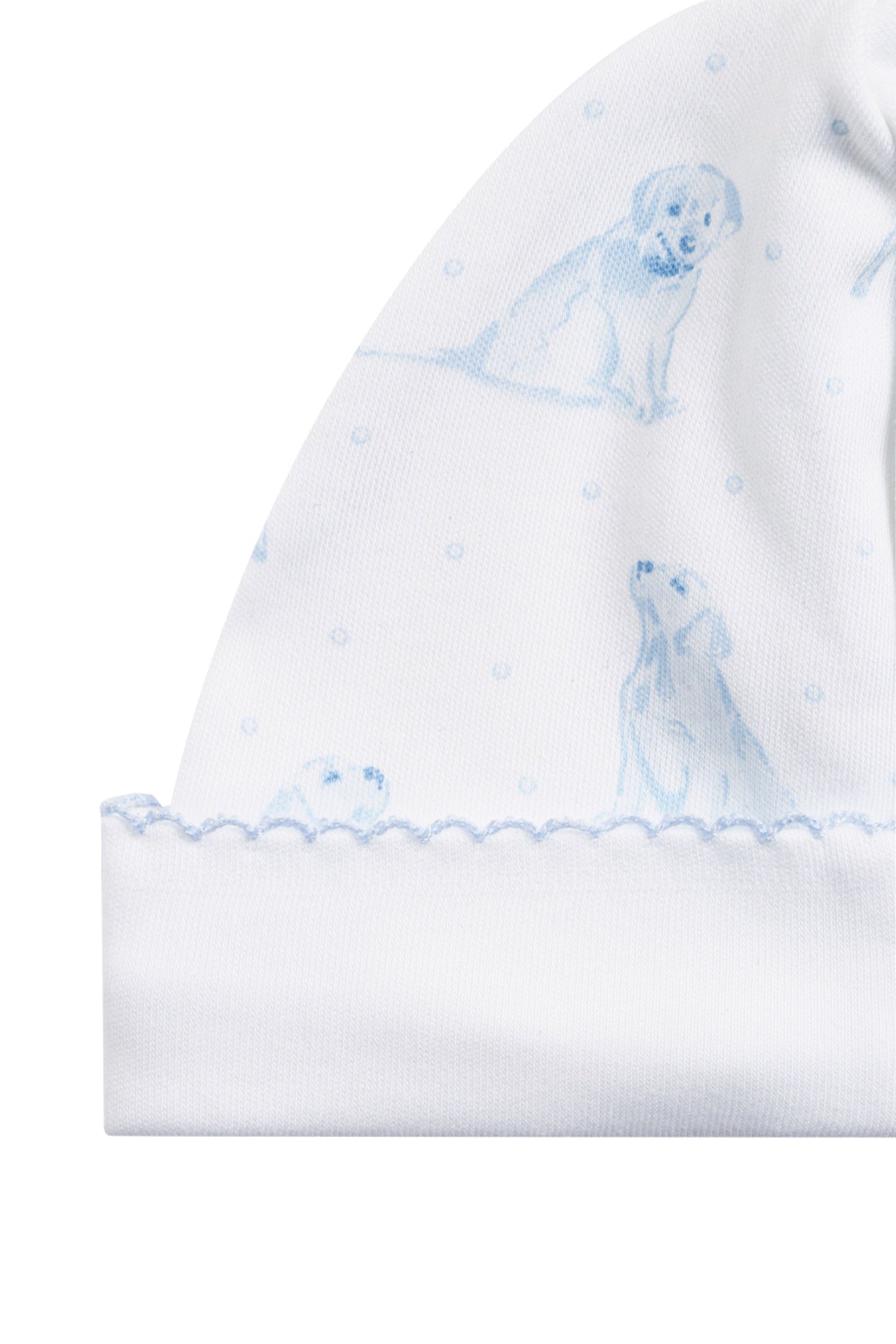 Blue Puppy Love Print Hat