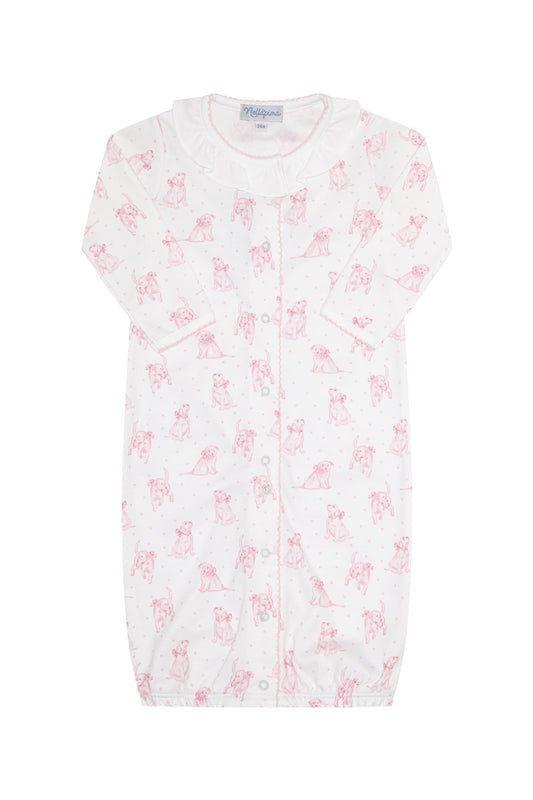 Pink Puppy Love Print Converter Gown