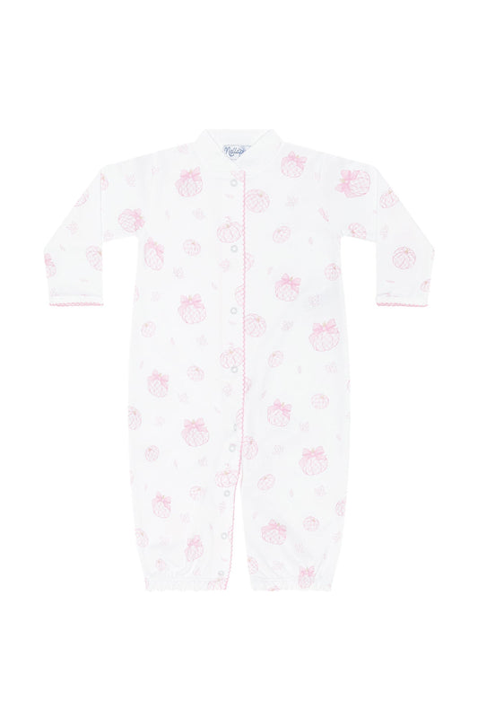 Premium Pink Pumpkin Patch Converter Gown - Sweet Fall Dreams for Baby Girls