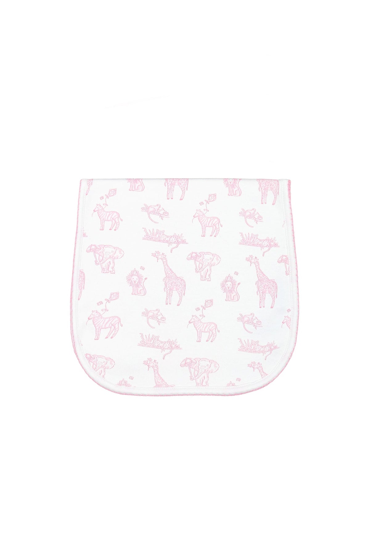 Pink Safari Burp Cloth - Sweet Baby Girl Essential
