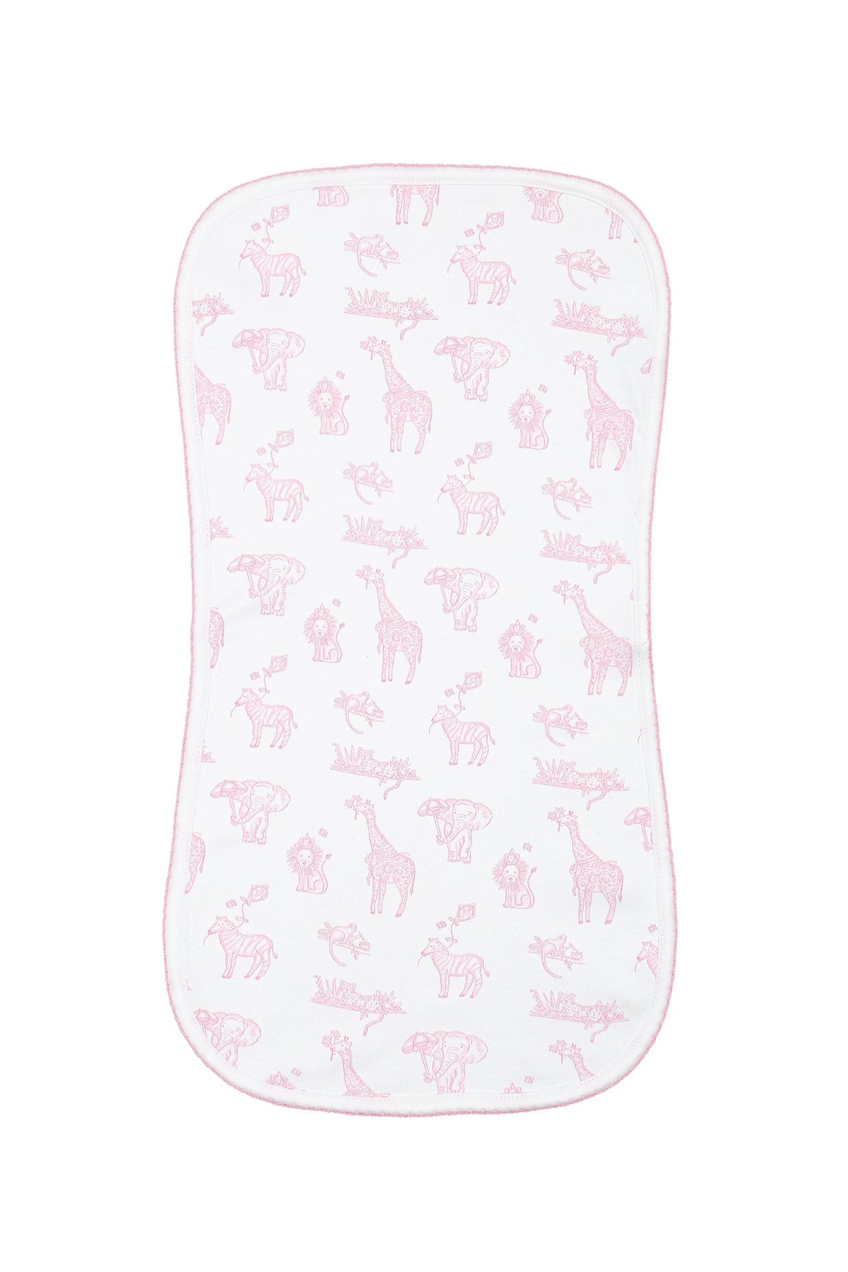 Pink Safari Burp Cloth - Sweet Baby Girl Essential