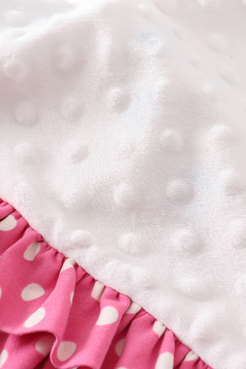 Platinum Balcony Print Ruffle Baby Blanket