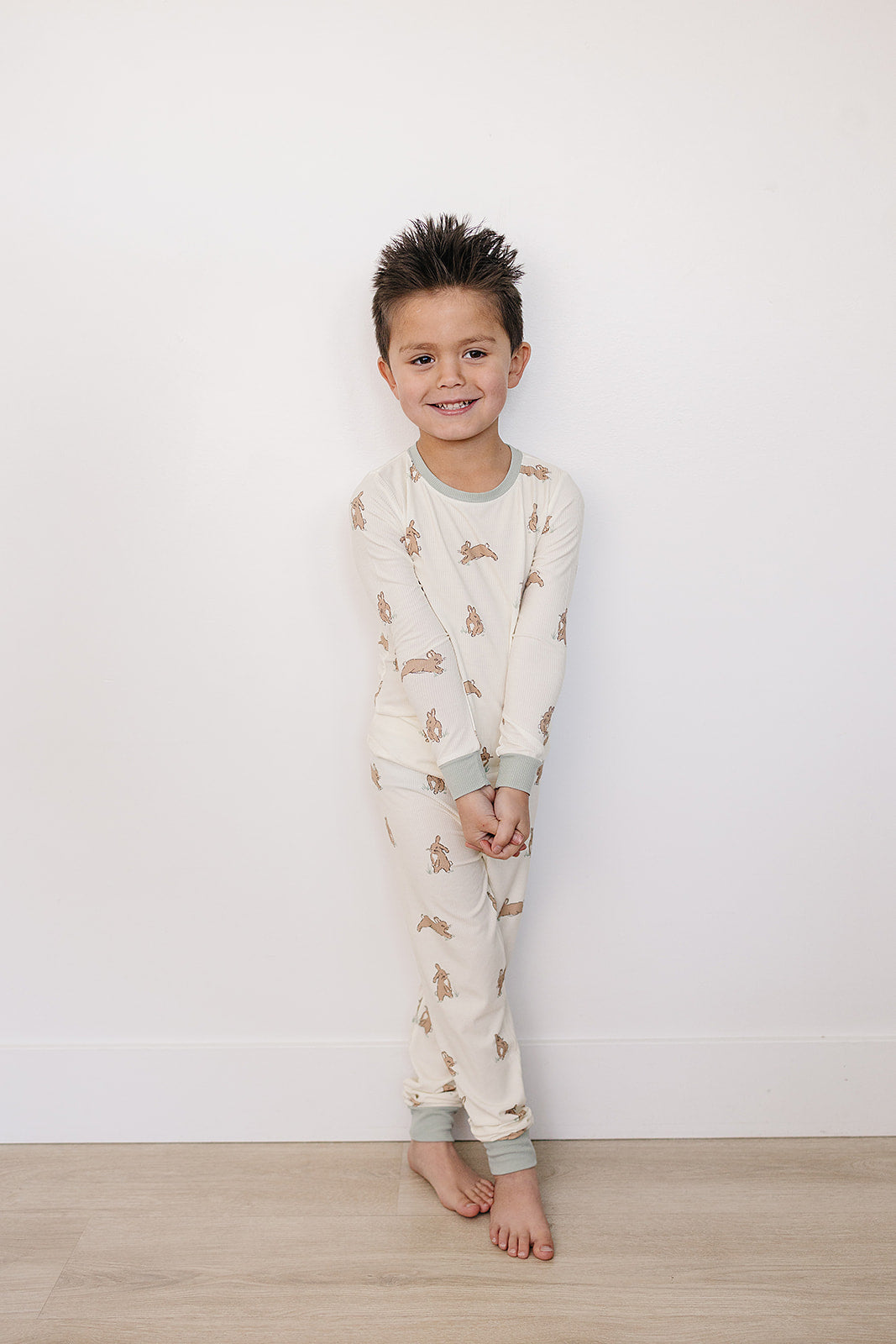 Bunny Ribbed Bamboo Cozy Set by Mebie Baby