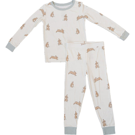 Bunny Ribbed Bamboo Cozy Set by Mebie Baby