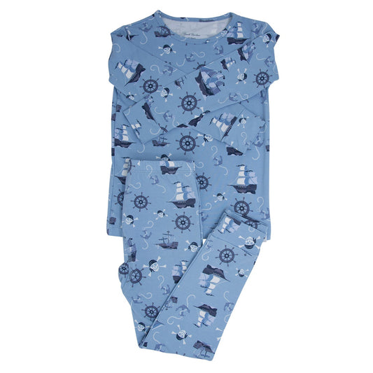 Pirate Ships Big Kid Pajama - Perfect for Little Ones