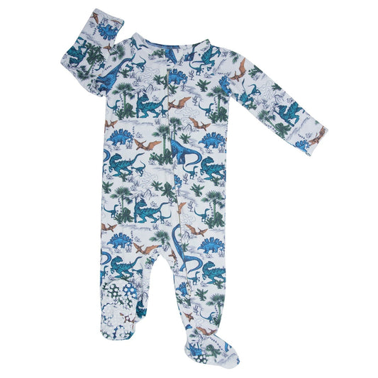 Dinosaur Adventures Zipper Footie - Adorable Baby Boy Look