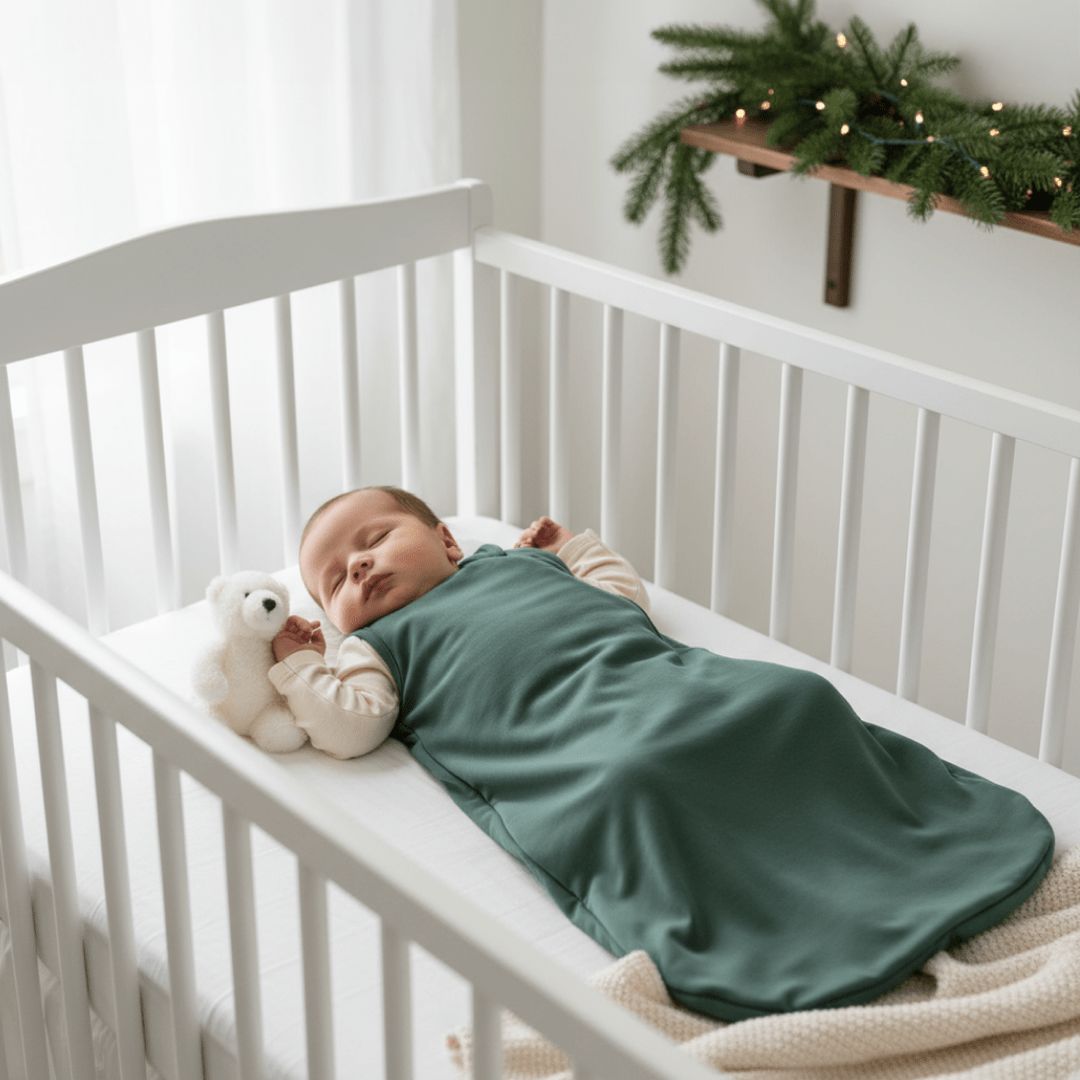 Hunter Green Sleep Sack - Soft & Cozy Baby Boy Style