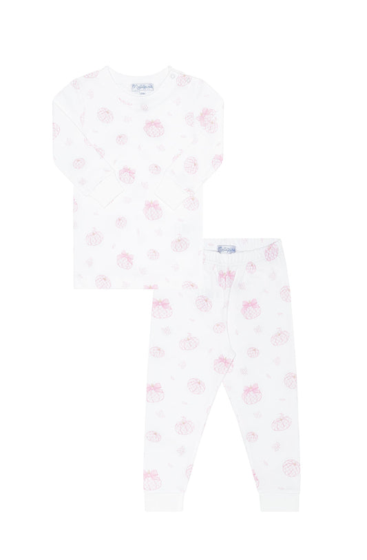 Pink Pumpkin Patch Pajamas - Sweet Fall Dreams for Little Girls