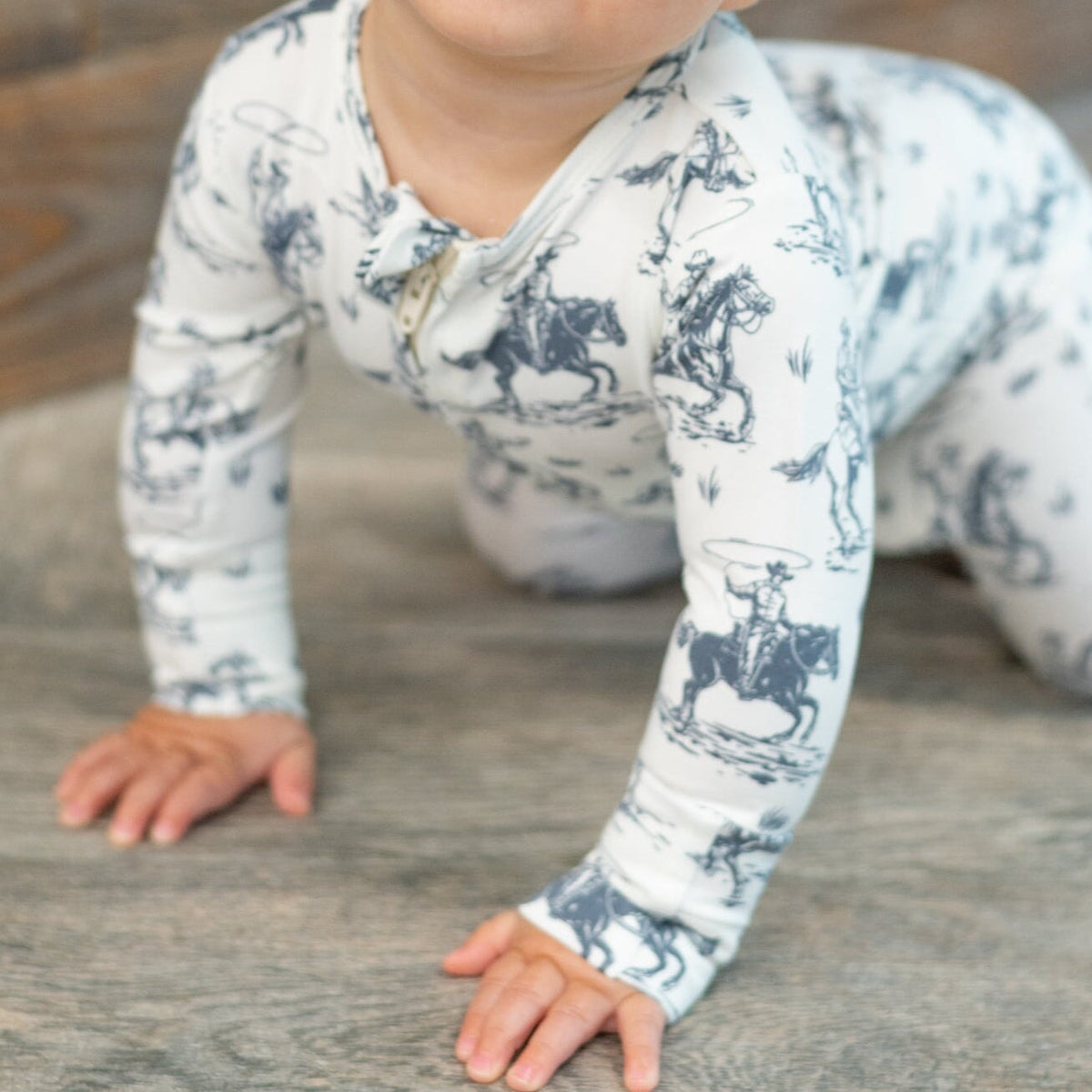 Rip's Ranch Zipper Footie - Cozy Sleep for Baby Boys