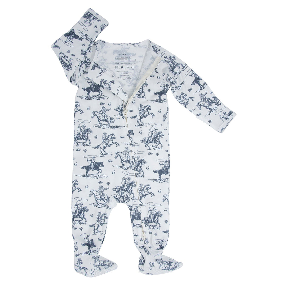 Rip's Ranch Zipper Footie - Cozy Sleep for Baby Boys