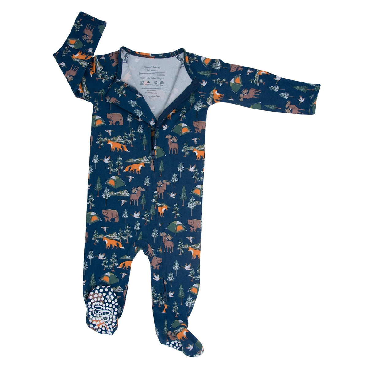 True Grit Zipper Footie - Cozy Baby Boy Bedtime