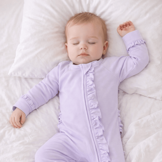 Violets Are Violet Ruffle Footie - Adorable Baby Girl Style